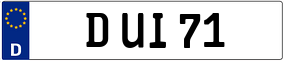 Truck License Plate
